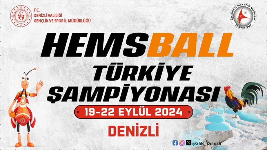 HEMSBALL TÜRKİYE ŞAMPİYONASI DENİZLİ'DE BAŞLIYOR