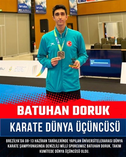 BATUHAN DORUK KARATE DÜNYA ÜÇÜNCÜSÜ