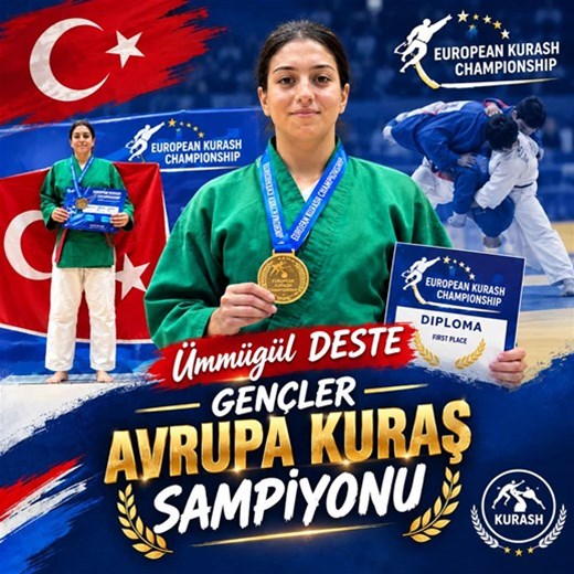 ÜMMÜGÜL DESTE KURAŞ AVRUPA ŞAMPİYONU
