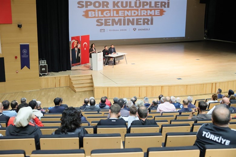 DENİZLİ'DE SPOR KULÜPLERİ SEMİNERDE BULUŞTU
